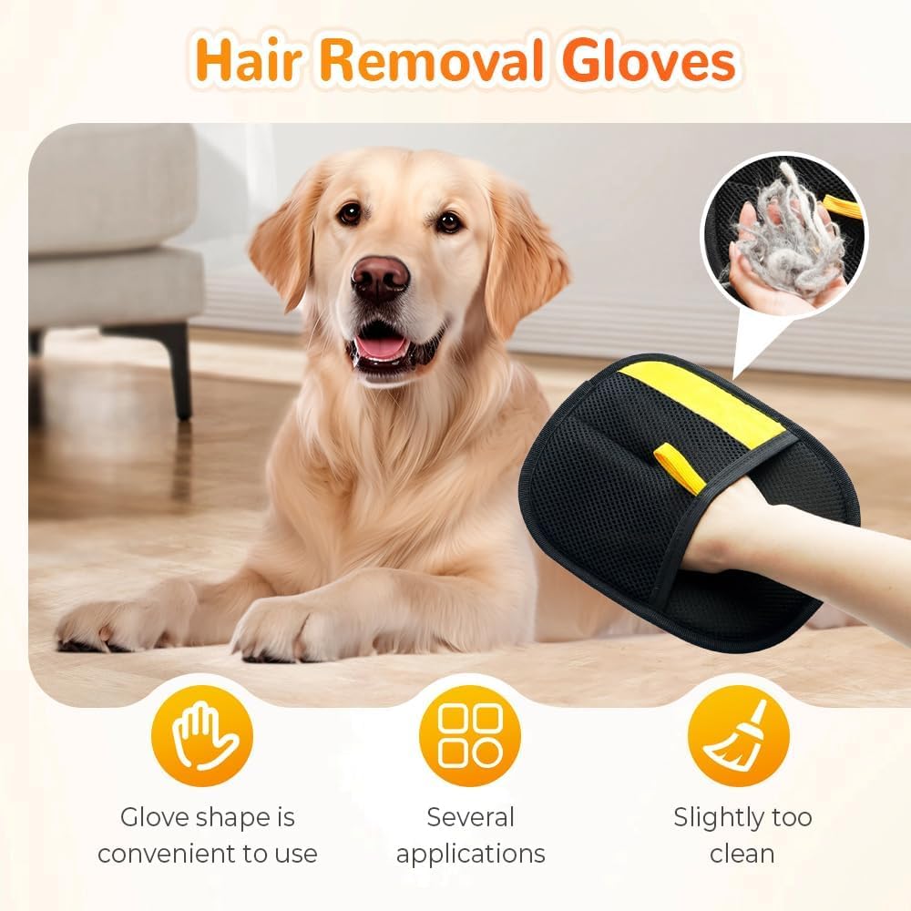 MYY Pet Hair Removal Glove Electrostatic Hair Remover Tool for Cats Dogs